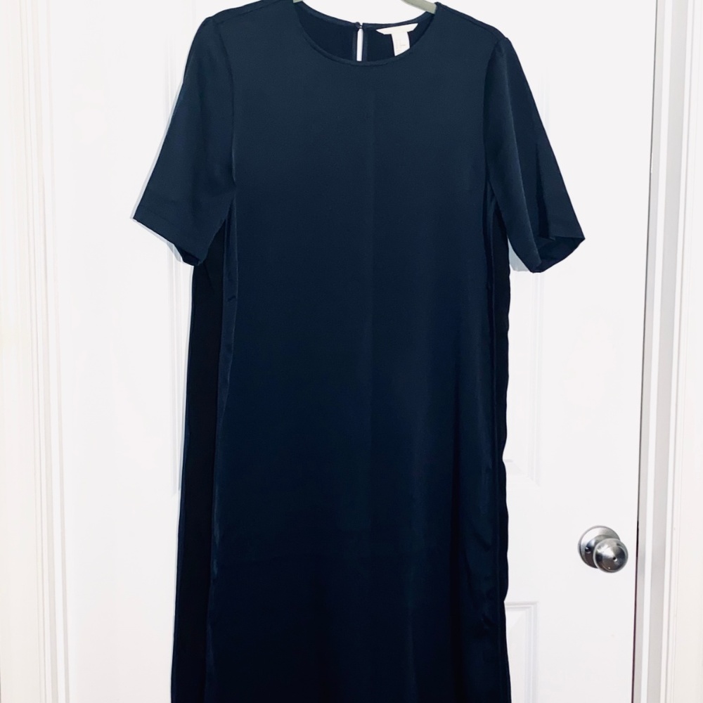 H&M Navy & Black Calf-Length Dress - Picture 3 of 3